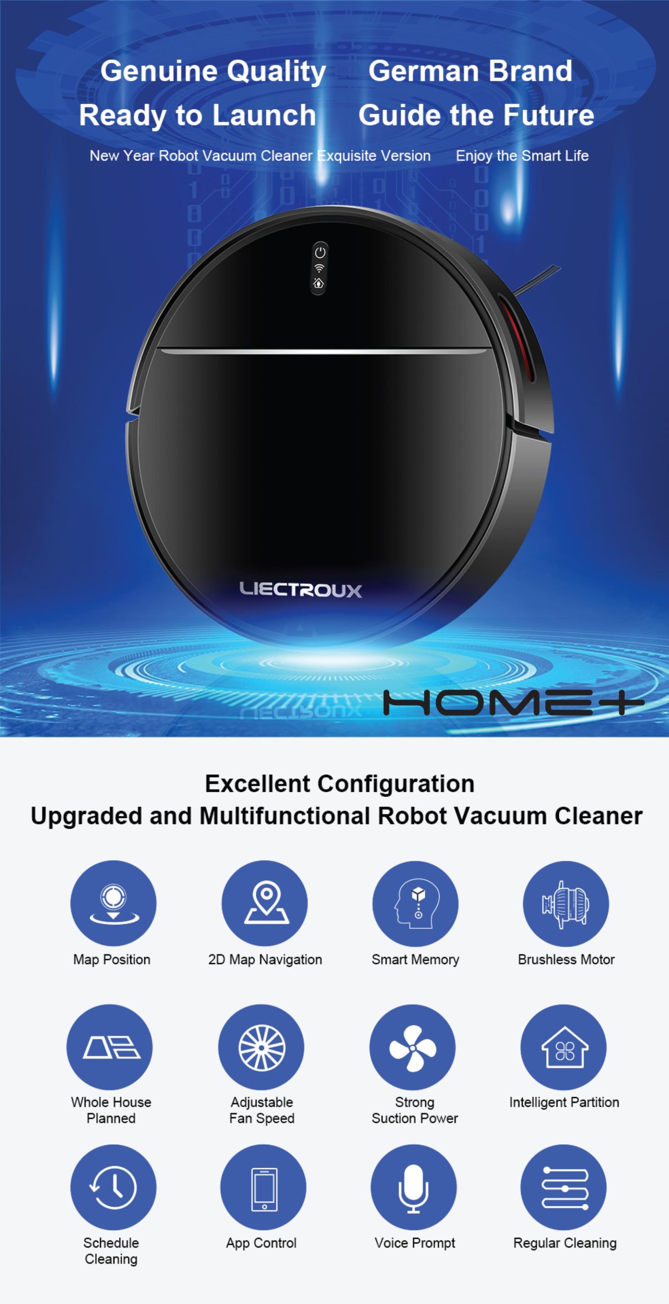  Liectroux IECTROUX M7S Pro Robot Vacuum Cleaner